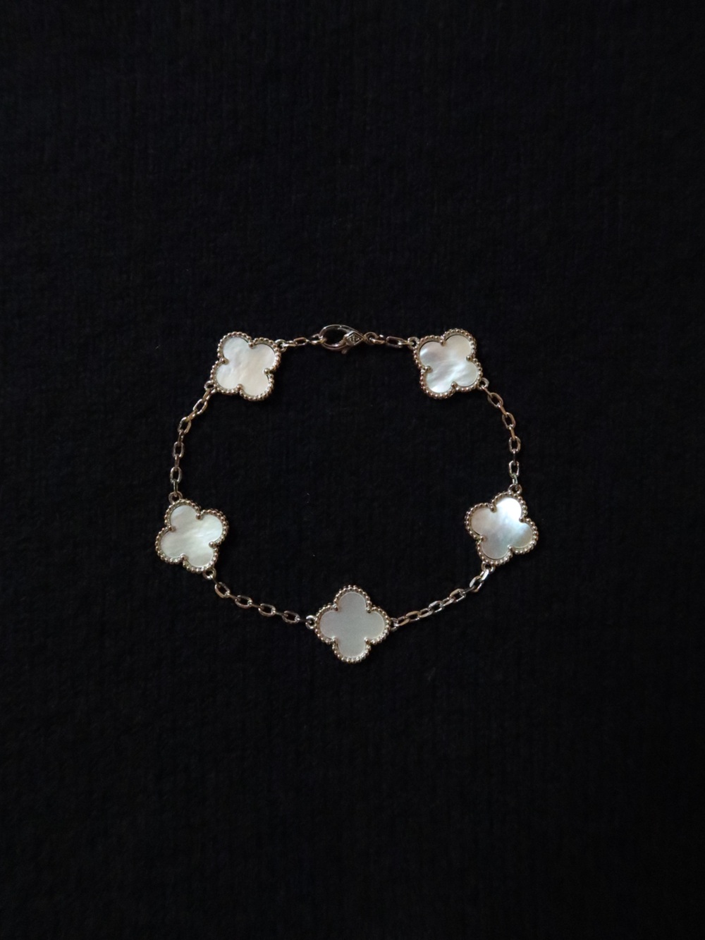 Second Hand Authentic Van Cleef & Arpels Vintage Alhambra bracelet 5 motifs